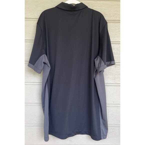 Nike Mens Carolina Panthers Dri-Fit Short Sleeve Polo Black Grey Size XXL - Picture 5 of 5